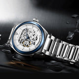 Maserati Triconic Automatic Skeleton Grey Dial Silver Steel Strap Watch For Men - R8823139002 Buy Now By Maserati