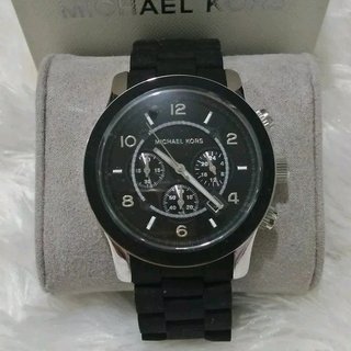 Michael Kors Runway Black Dial Black Rubber Strap Watch for Men - MK8107 Buy Now By Michael Kors