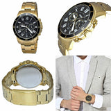 Fossil Inscription Automatic Black Dial Gold Steel Strap Watch for Men - FS5267 Buy Now By Fossil