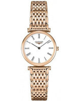 Longines La Grande Classique White Dial Rose Gold Mesh Bracelet Watch for Women - L4.209.1.91.8 Buy Now By Longines