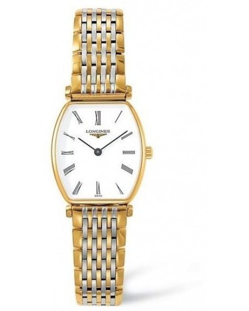 Shop Longines La Grande Classique de Longines Tonneau 22 Gold Watch for Women - L4.205.2.11.7 in USA