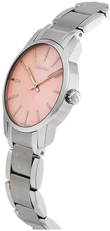 Calvin Klein City Pink Mother of Pearl Dial Stainless Steel Strap Watch For Women - K2G2314E Buy Now By Calvin Klein