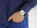 Calvin Klein City Chronograph Silver Dial Black Leather Strap Watch for Men - K2G275C6 Buy Now By Calvin Klein