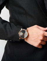 Calvin Klein City Quartz Black Dial Black Leather Strap Watch for Men - K2G2G6CZ Buy Now By Calvin Klein