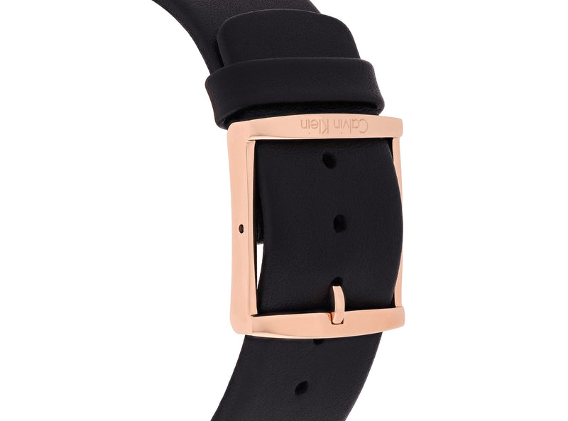 Calvin Klein City Quartz Black Dial Black Leather Strap Watch for Men - K2G2G6CZ Buy Now By Calvin Klein