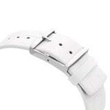 Calvin Klein Accent Silver Dial White Leather Strap Watch for Men - K2Y2X1KW Buy Now By Calvin Klein