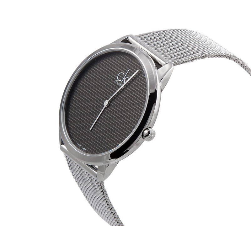 Calvin Klein Minimal Grey Dial Silver Mesh Bracelet Watch for Women - K3M2212X Buy Now By Calvin Klein