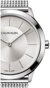 Calvin Klein Minimal White Dial Silver Mesh Bracelet Watch for Men - K3M22126 Buy Now By Calvin Klein