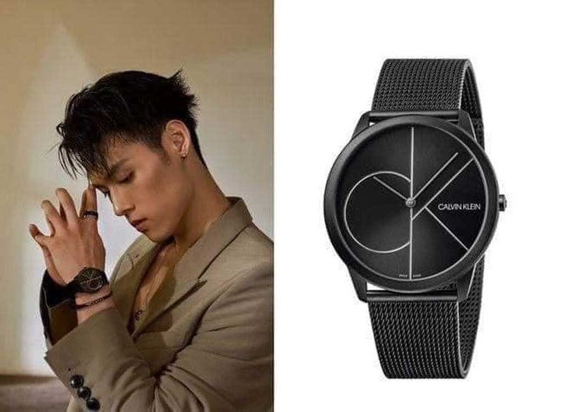 Calvin Klein Minimal Black Dial Black Mesh Bracelet Watch for Men - K3M5145X Buy Now By Calvin Klein