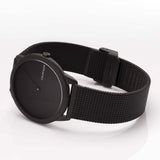 Shop Calvin Klein Minimal Black Dial Black Mesh Bracelet Watch for Men - K3M514B1 in USA