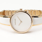 Calvin Klein Seduce White Dial Two Tone Steel Strap Watch for Women - K4E2N616 Buy Now By Calvin Klein