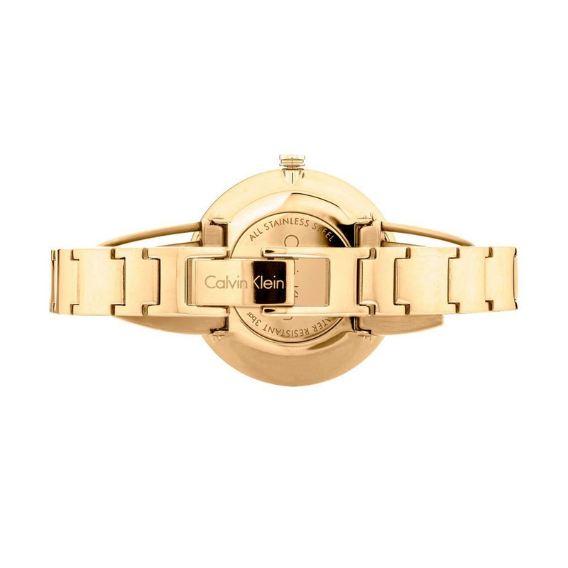 Calvin Klein Drift Silver Dial Gold Steel Strap Watch for Women - K6S2N516 Buy Now By Calvin Klein