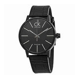 Calvin Klein Black Dial Black Leather Strap Watch for Women - K7622401 Buy Now By Calvin Klein