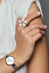 Calvin Klein Authentic White Dial Silver Mesh Bracelet Watch for Women - K8G23126 Buy Now By Calvin Klein