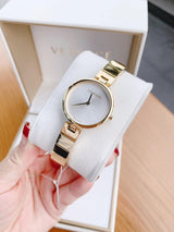 Calvin Klein Authentic Silver Dial Gold Steel Strap Watch for Women - K8G23546 Buy Now By Calvin Klein