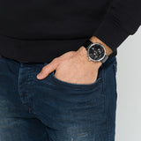 Calvin Klein High Noon Chronograph Black Dial Black Leather Strap Watch for Men - K8M271C1 Buy Now By Calvin Klein
