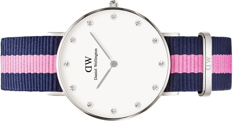 Daniel Wellington Classy Winchester White Dial Two Tone NATO Strap Watch For Women - DW00100081 Buy Now By Daniel Wellington