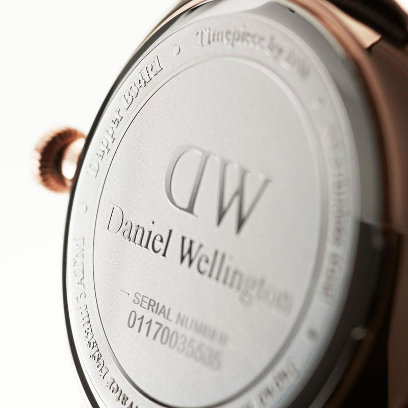 Daniel Wellington Dapper Reading White Dial Black Leather Strap Watch For Women - DW00100118 Buy Now By Daniel Wellington