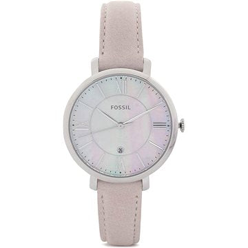 Shop Fossil Jacqueline Blush Mother of Pearl Dial Pink Leather Strap Watch for Women - ES4151 in USA