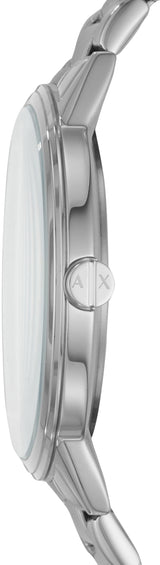 Armani Exchange Cayde Analog Black Dial Silver Steel Strap Watch For Men - AX2700 Buy Now By Armani Exchange