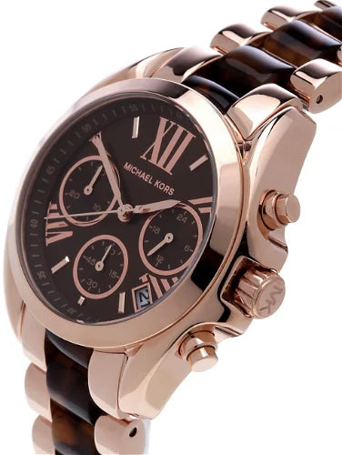 Michael Kors Bradshaw Chronograph Brown Dial Two Tone Steel Strap Watch For Women - MK5944 Buy Now By Michael Kors