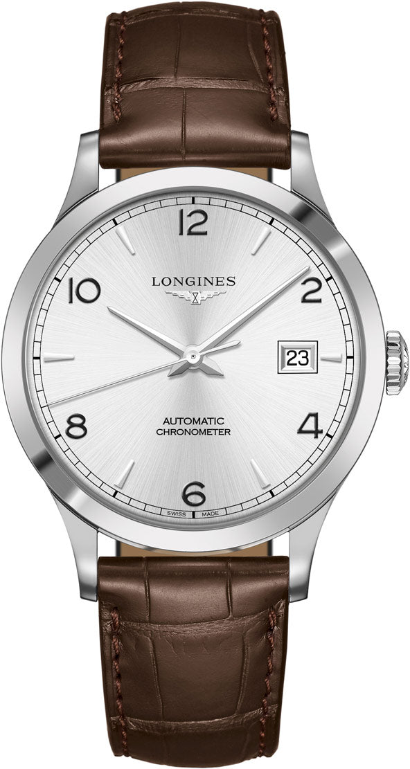 Shop Longines Record Automatic Stainless Steel 40mm Watch for Men - L2.821.4.76.2 in USA