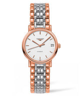 Longines Presence 38.5mm Automatic White Dial Two Tone Steel Strap Watch for Men - L4.921.1.12.7 Buy Now By Longines
