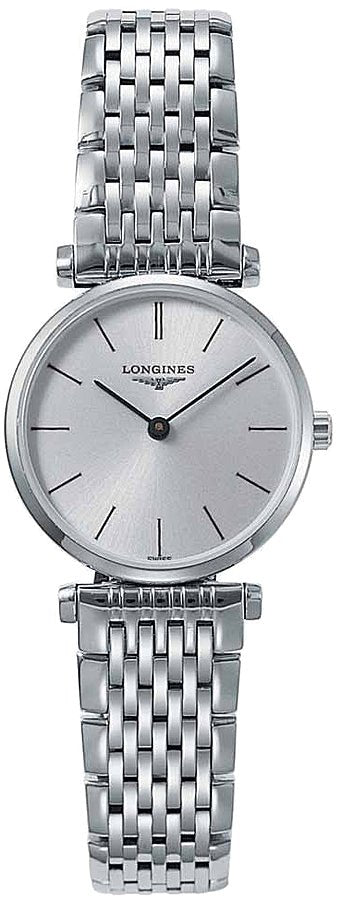 Shop Longines La Grande Classique De Longines Silver Dial Silver Mesh Bracelet Watch for Women - L4.209.4.72.6 in USA