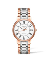 Longines Presence 38.5mm Automatic White Dial Two Tone Steel Strap Watch for Men - L4.921.1.11.7 Buy Now By Longines