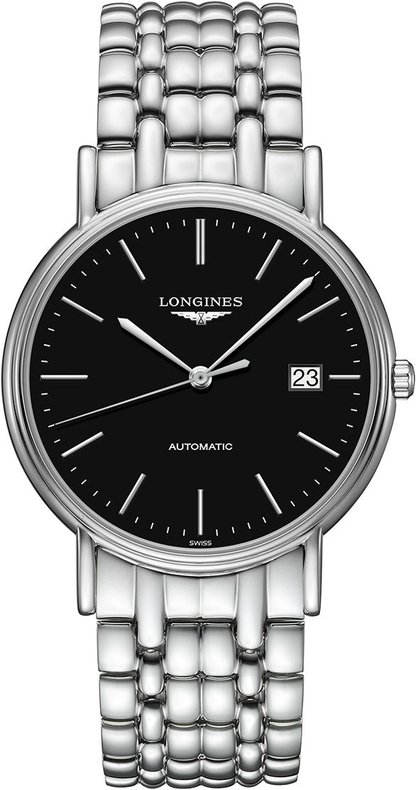 Longines Presence 38.5mm Automatic Stainless Steel Watch for Men - L4.921.4.52.6 Buy Now By Longines