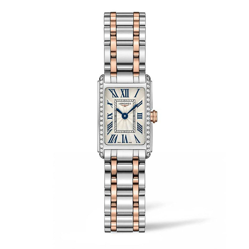 Longines Dolcevita Diamonds White Dial Two Tone Steel Strap Watch for Women - L5.258.5.79.7 Buy Now By Longines