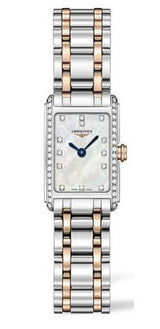 Shop Longines Dolcevita Diamonds Mother of Pearl White Dial Two Tone Steel Strap Watch for Women - L5.258.5.89.7 in USA