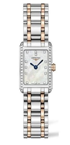 Shop Longines Dolcevita Diamonds Mother of Pearl White Dial Two Tone Steel Strap Watch for Women - L5.258.5.89.7 in USA