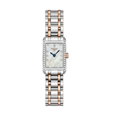 Shop Longines Dolcevita Diamonds Mother of Pearl White Dial Two Tone Steel Strap Watch for Women - L5.258.5.89.7 in USA