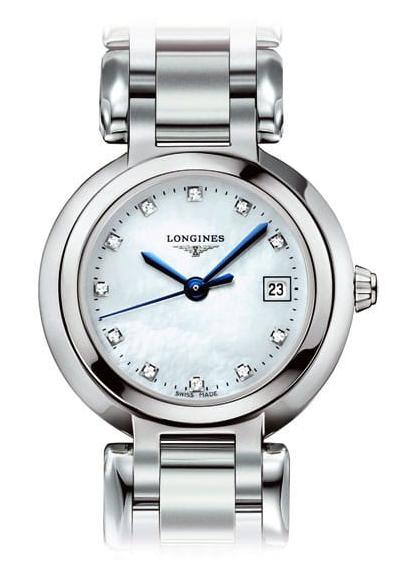 Longines PrimaLuna Mother of Pearl Dial Silver Steel Strap Watch for Women - L8.110.4.87.6 Buy Now By Longines