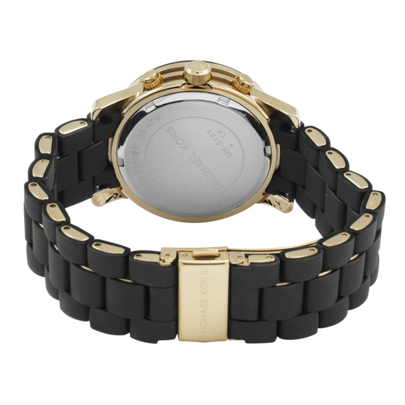 Michael Kors Runway Black Dial Black Silicone Strap Watch for Women - MK5191 Buy Now By Michael Kors