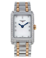 Shop Longines Dolcevita Diamonds Mother of Pearl White Dial Two Tone Steel Strap Watch for Women - L5.258.5.89.7 in USA