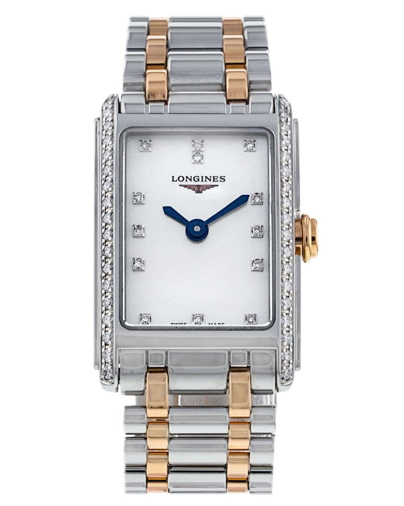 Shop Longines Dolcevita Diamonds Mother of Pearl White Dial Two Tone Steel Strap Watch for Women - L5.258.5.89.7 in USA
