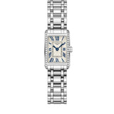 Shop Longines Dolcevita Diamonds Silver Dial Silver Steel Strap Watch for Women - L5.258.0.71.6 in USA