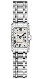 Shop Longines Dolcevita Diamonds Silver Dial Silver Steel Strap Watch for Women - L5.258.0.71.6 in USA