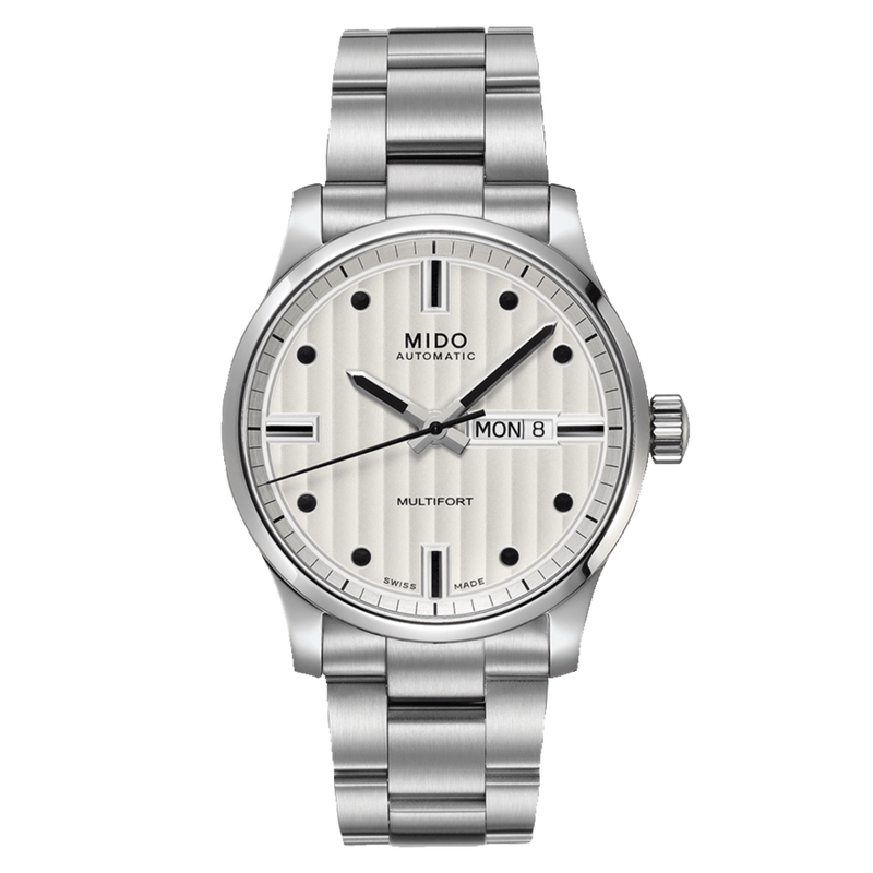 Mido Multifort Automatic Silver Dial Silver Steel Strap Watch For Men - M005.430.11.031.80 Buy Now By Mido