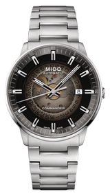 Mido Commander Automatic Gradient Black Dial Silver Steel Strap Watch For Men - M021.407.11.411.00 Buy Now By Mido