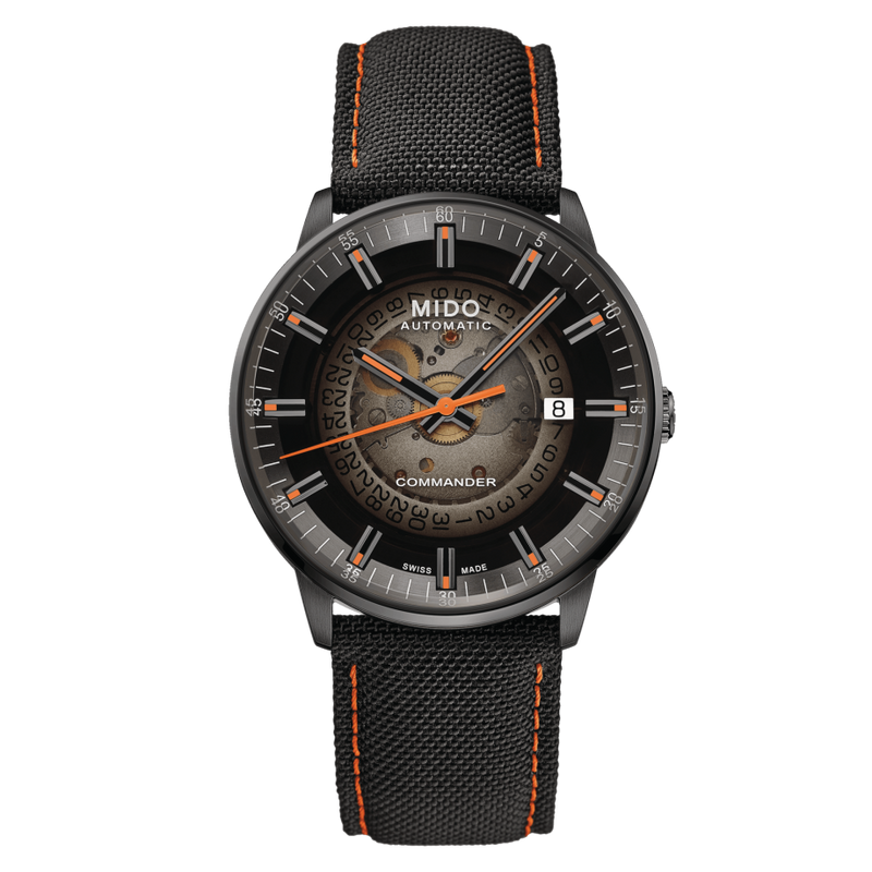 Mido Commander Automatic Gradient Black Dial Black Nylon Strap Watch For Men - M021.407.37.411.00 Buy Now By Mido