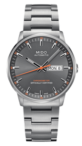 Mido Commander II Automatic Chronometer Grey Dial Silver Steel Strap Watch For Men - M021.431.11.061.01 Buy Now By Mido