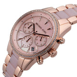 Michael Kors Ritz Chronograph Mother of Pearl White Dial Two Tone Steel Strap Watch For Women - MK6769 Buy Now By Michael Kors