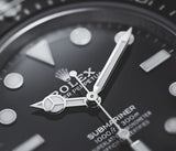 Shop Rolex Submariner Black Dial Silver Steel Strap Watch for Men - M124060-0001 in USA