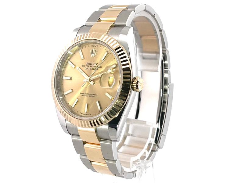 Shop Rolex Datejust 41 Champagne Dial Two Tone Oystersteel & Gold Strap Watch for Men - M126333-0009 in USA