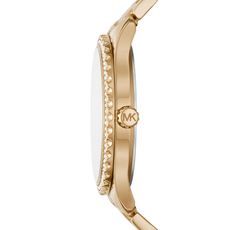 Michael Kors Layton Chronograph Brown Dial Gold Steel Strap Watch For Women - MK7296 Buy Now By Michael Kors