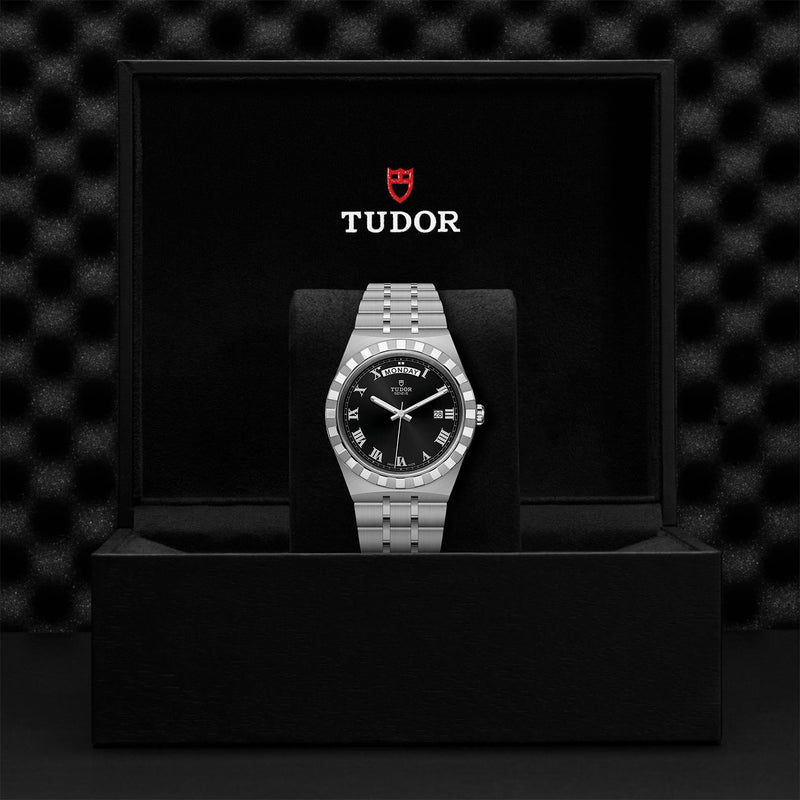 Tudor Royal Automatic Black Dial Silver Steel Strap Watch for Men - M28600-0003 Buy Now By Tudor