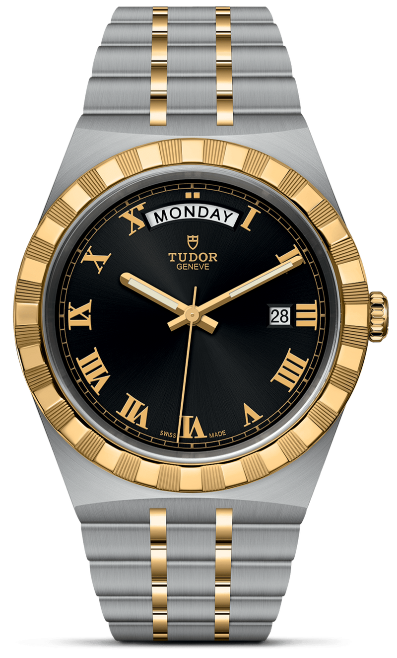 Tudor Royal Automatic Black Dial Two Tone Steel Strap Watch for Men - M28603-0003 Buy Now By Tudor